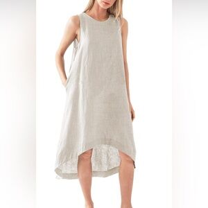 Linen Dress 100% Linen w/pockets